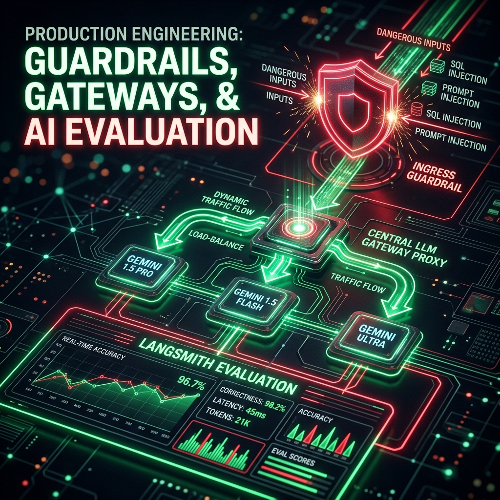 Production Engineering: Guardrails, Gateways, and AI Evaluation